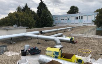 Travaux ventilation sur bâtiment Le Mesnil-Amelot (77)